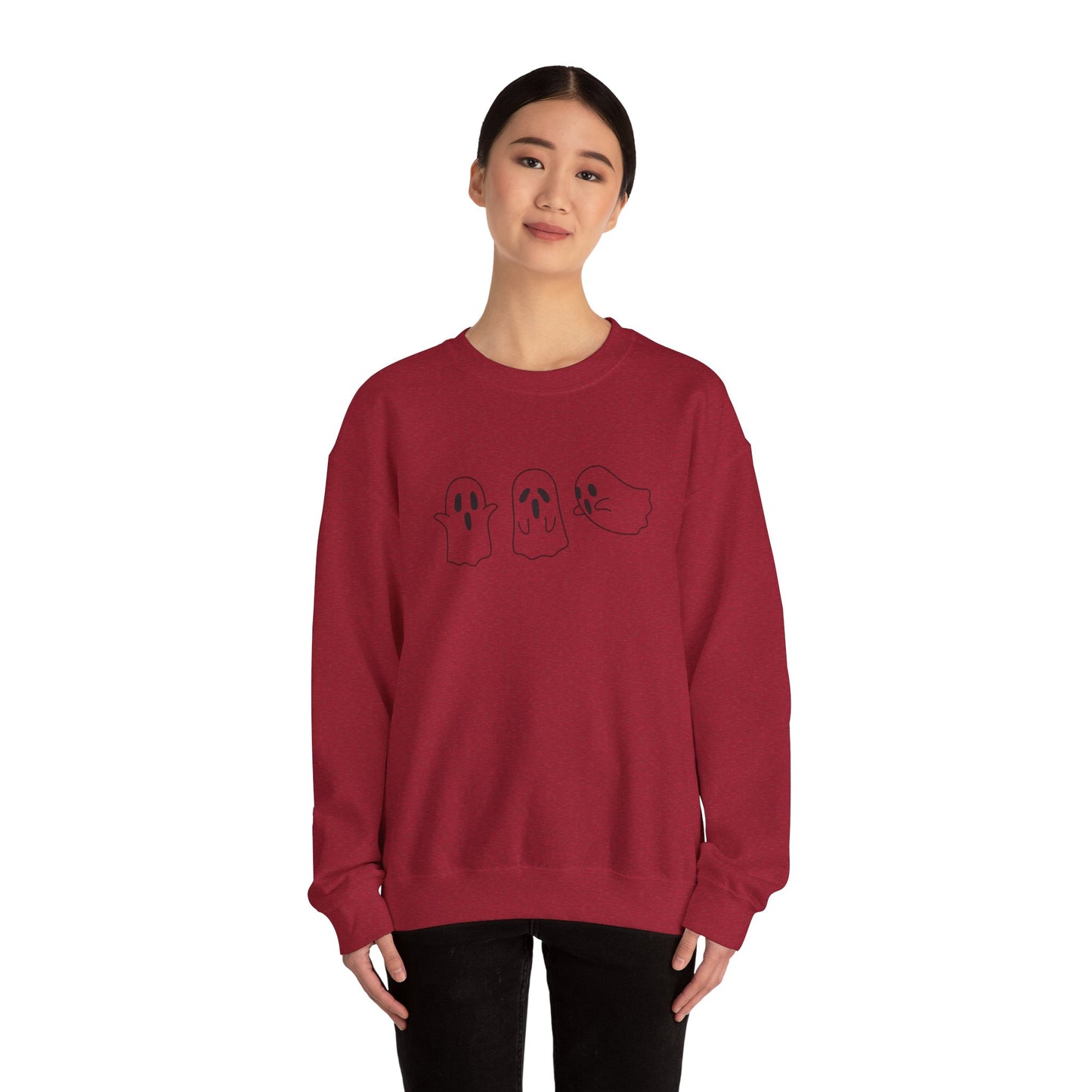 Middle-Finger Ghost Crewneck Sweatshirt