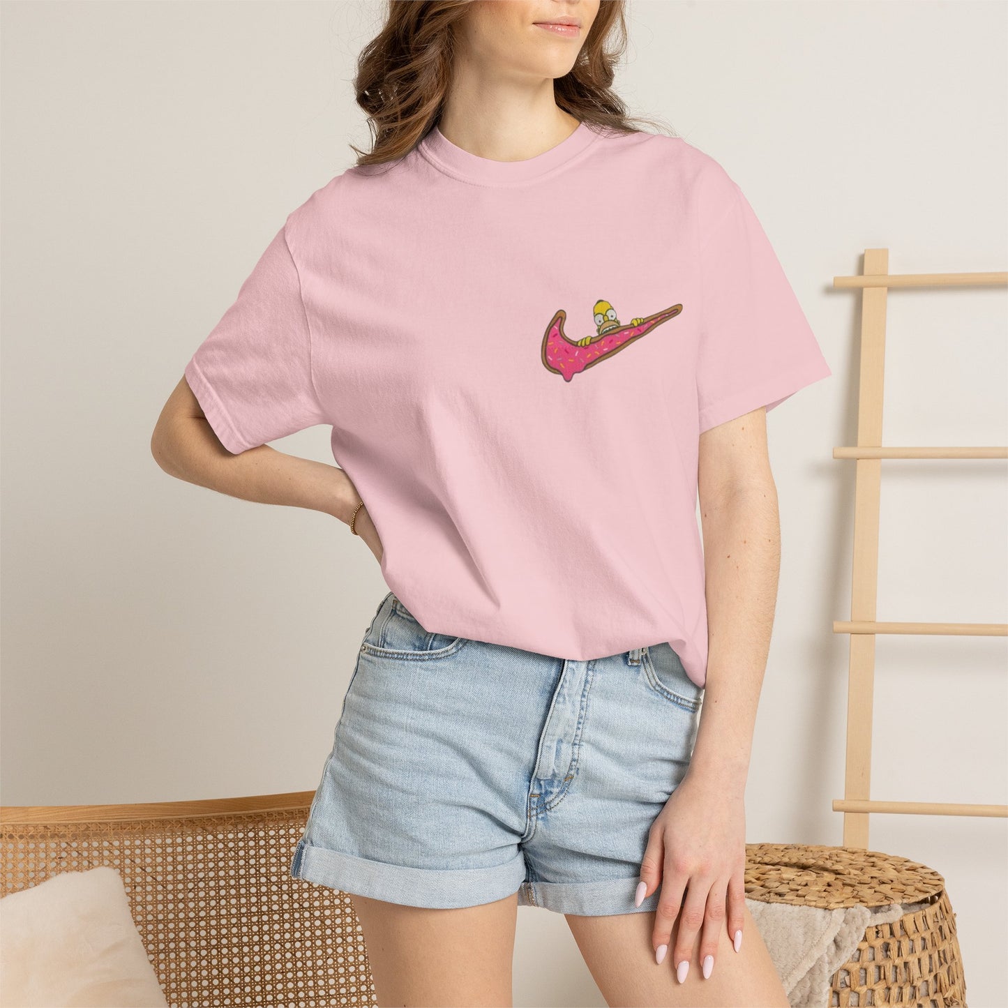 Vintage Skate Swoosh Tee — Cartoon Skateboard Logo T-Shirt