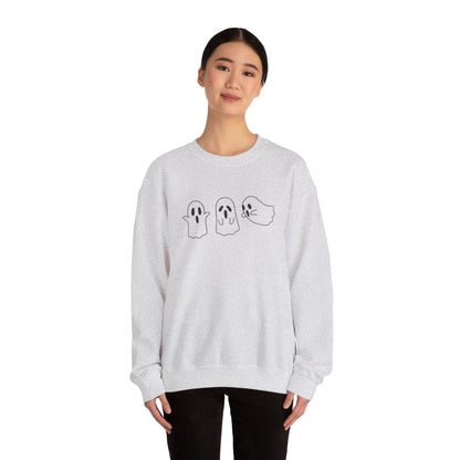 Middle-Finger Ghost Crewneck Sweatshirt
