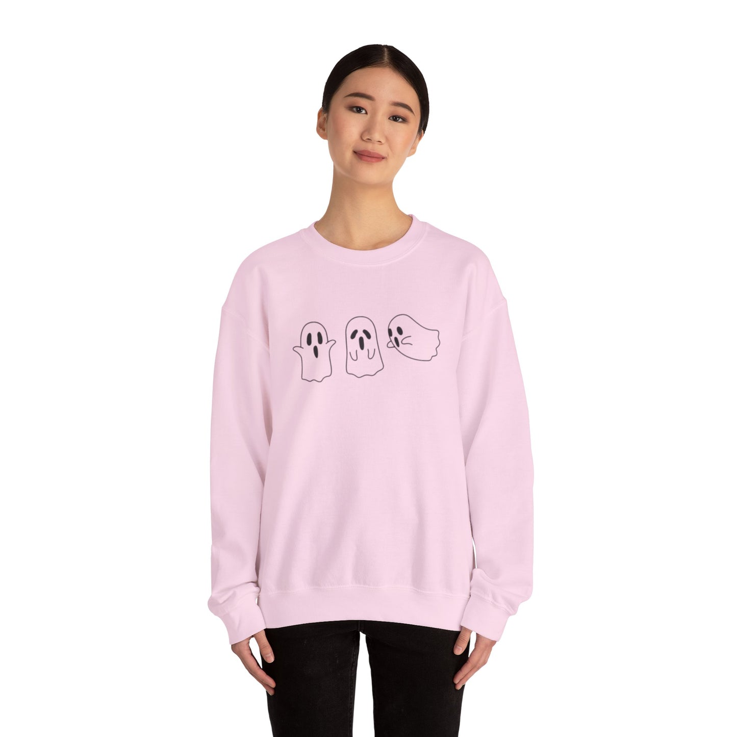 Middle-Finger Ghost Crewneck Sweatshirt