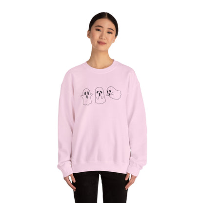 Middle-Finger Ghost Crewneck Sweatshirt