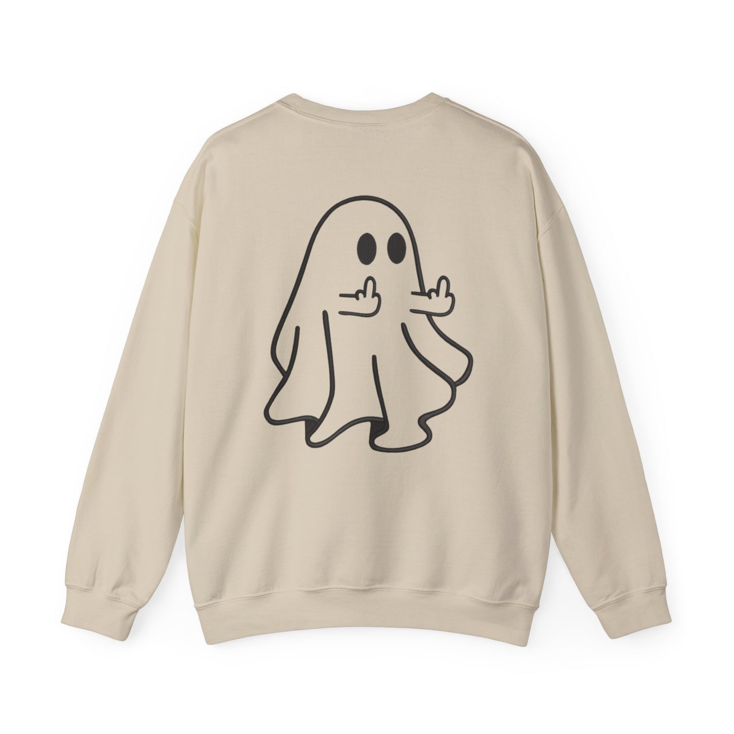 Middle-Finger Ghost Crewneck Sweatshirt