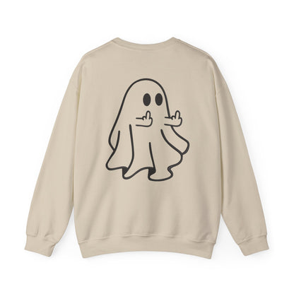 Middle-Finger Ghost Crewneck Sweatshirt