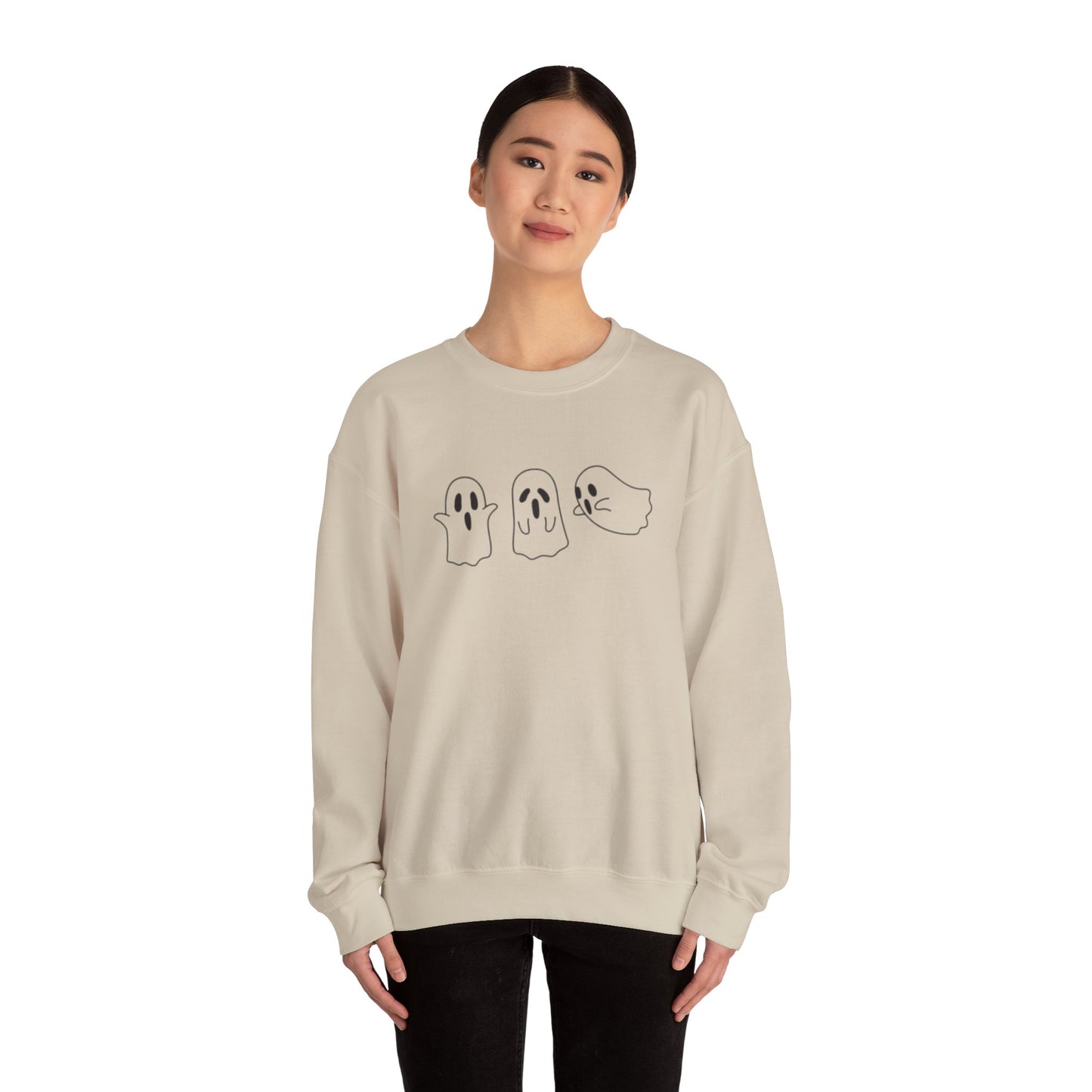 Middle-Finger Ghost Crewneck Sweatshirt