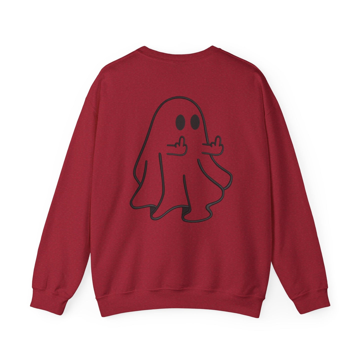 Middle-Finger Ghost Crewneck Sweatshirt