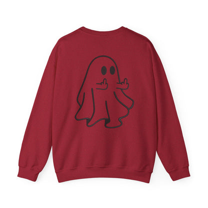 Middle-Finger Ghost Crewneck Sweatshirt