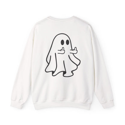 Middle-Finger Ghost Crewneck Sweatshirt