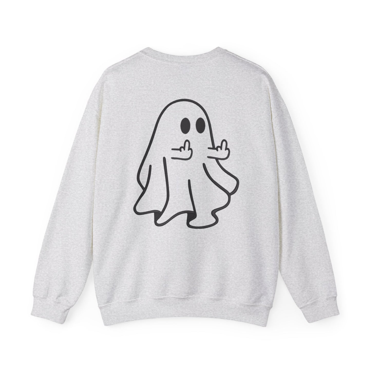 Middle-Finger Ghost Crewneck Sweatshirt