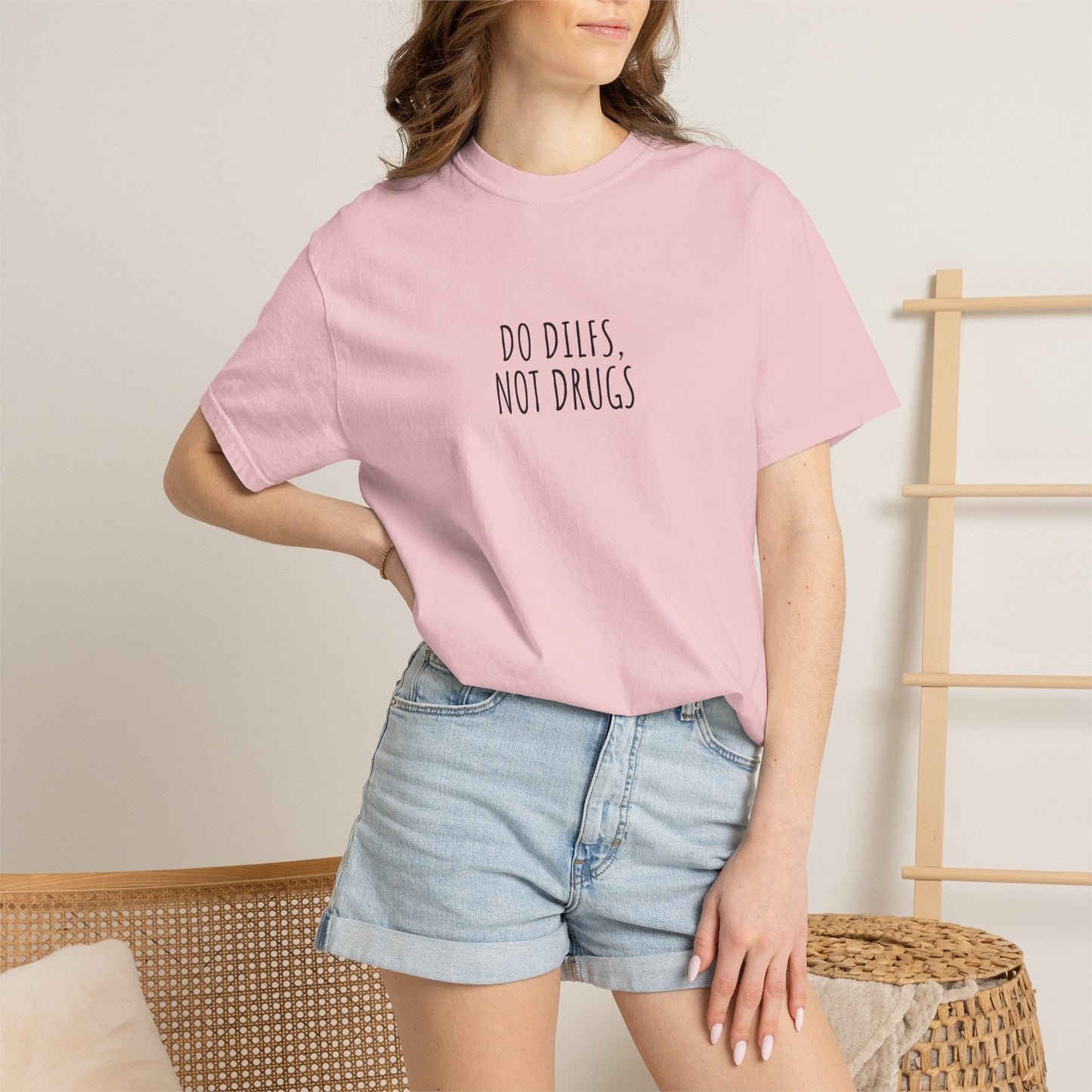 Do DILFs Not Drugs T-Shirt — Funny Pun Anti-Drug Graphic Tee