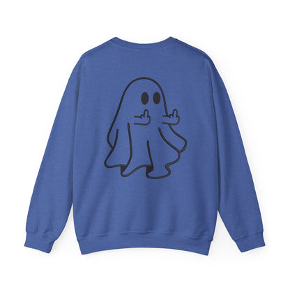 Middle-Finger Ghost Crewneck Sweatshirt