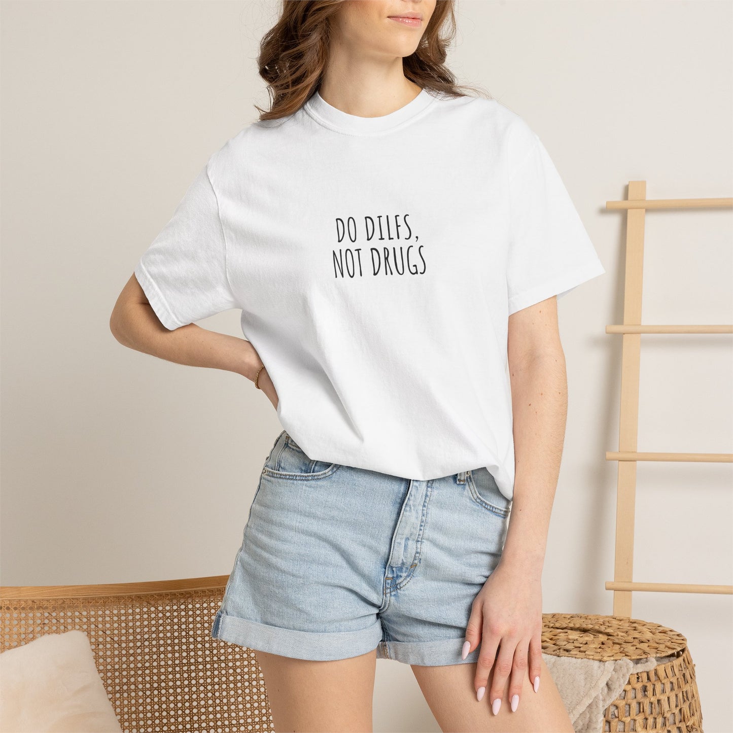 Do DILFs Not Drugs T-Shirt — Funny Pun Anti-Drug Graphic Tee