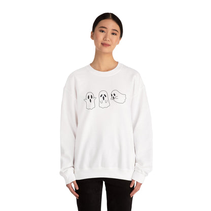 Middle-Finger Ghost Crewneck Sweatshirt